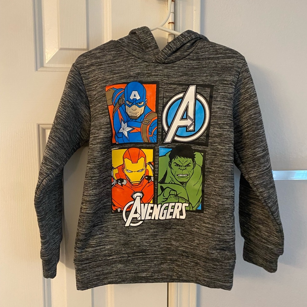 Marvel Avengers Kids Charcoal Hoodie